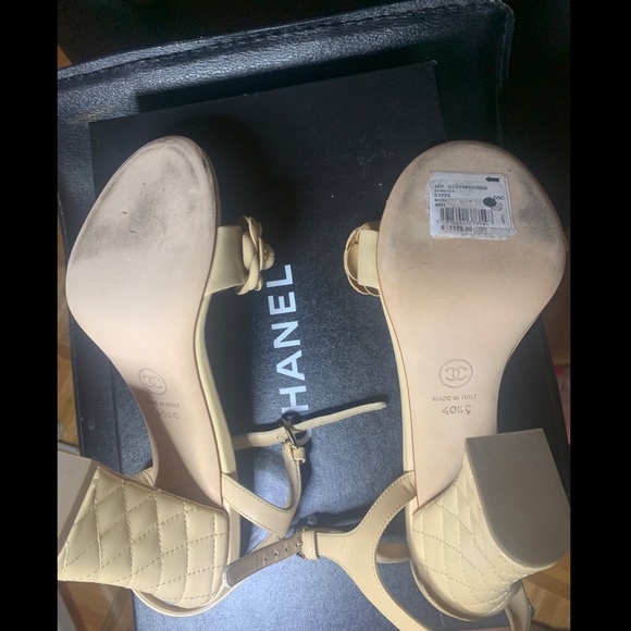 Chanel sandals , Nude color size 40 , NEW , never worn - Picture 7 of 9